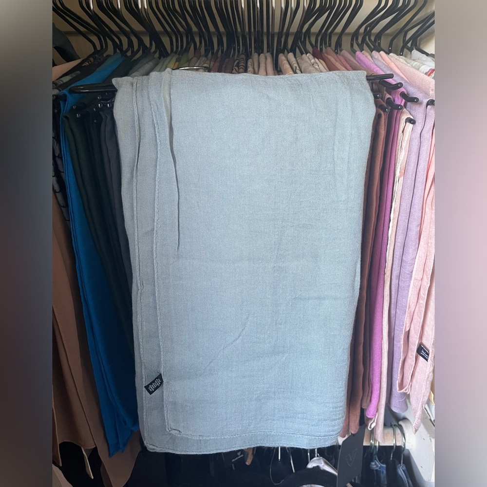 vela scarves sadaqah blue modal in double